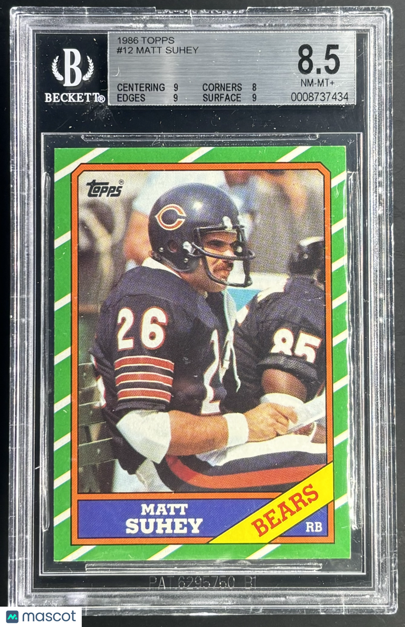 1986 Topps Matt Suhey 