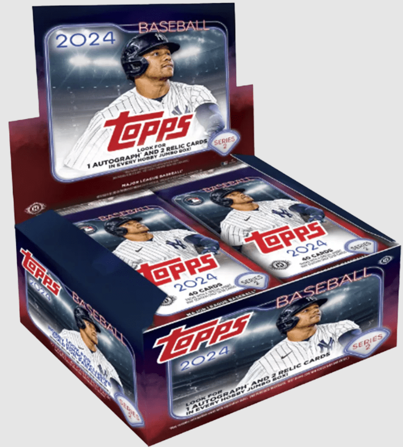 2024 Topps Series 2 Baseball Jumbo Hobby Box (10 packs per box. 40 car ...