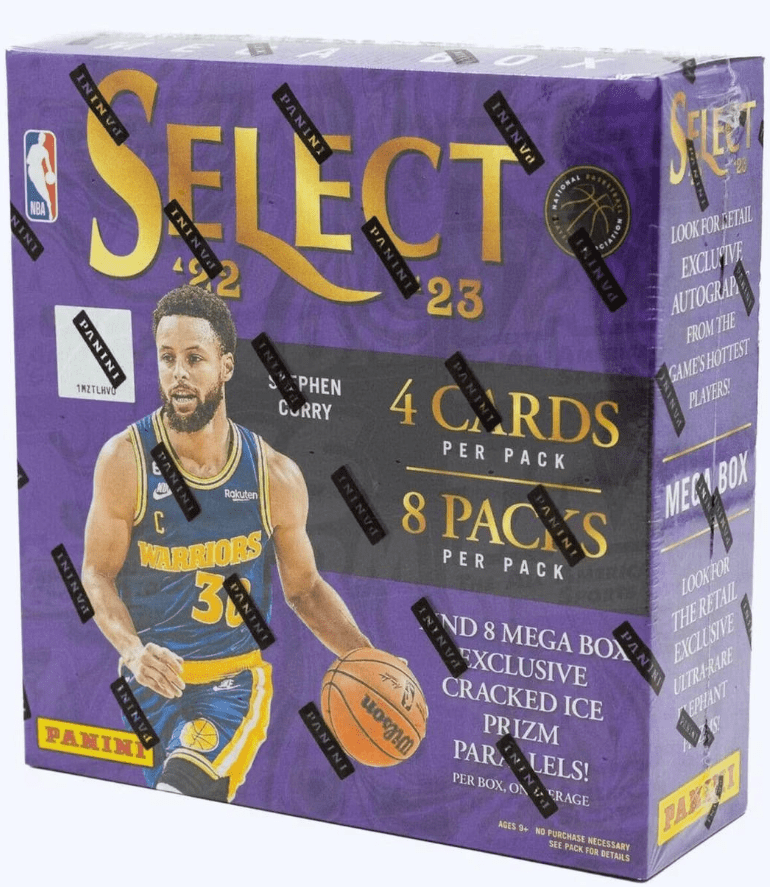 2022-23 Select Basketball Mega Box (Cracked Ice Prizms) (8 Packs Per Box, 4 Cards Per Pack)