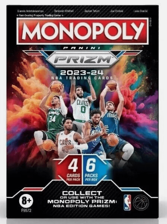 2023-24 Prizm Monopoly NBA Blaster Box (6 Packs Per Box, 4 Cards Per Pack)