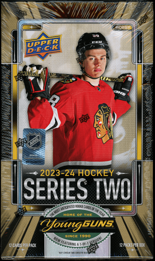 2023-24 Upper Deck Series 2 Hockey Hobby Box (12 Packs per Box, 12 Cards per Pack)