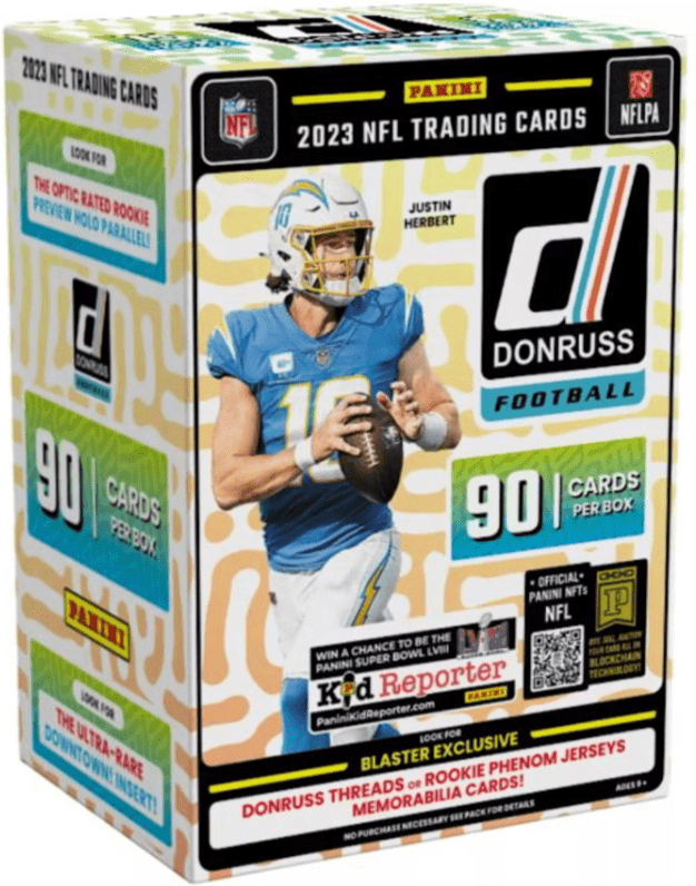 2023 Panini Donruss Football Blaster Box (6 Packs Per Box, 15 Cards Per Pack)