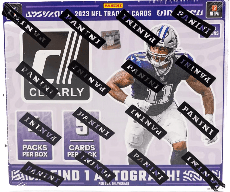 2023 Donruss Clearly Football Hobby (4 Packs per Box, 5 Cards per Pack)