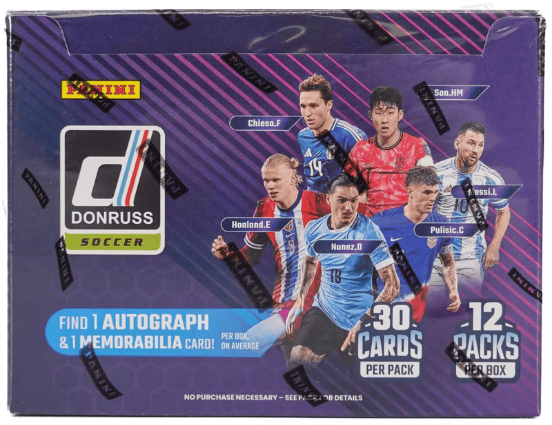 2024-25 Donruss Soccer Hobby Box (12 Packs Per Box, 30 Cards Per Pack)