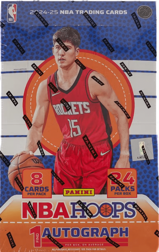 2024-25 Hoops Basketball Hobby (24 Packs Per Box, 8 Cards Per Pack)