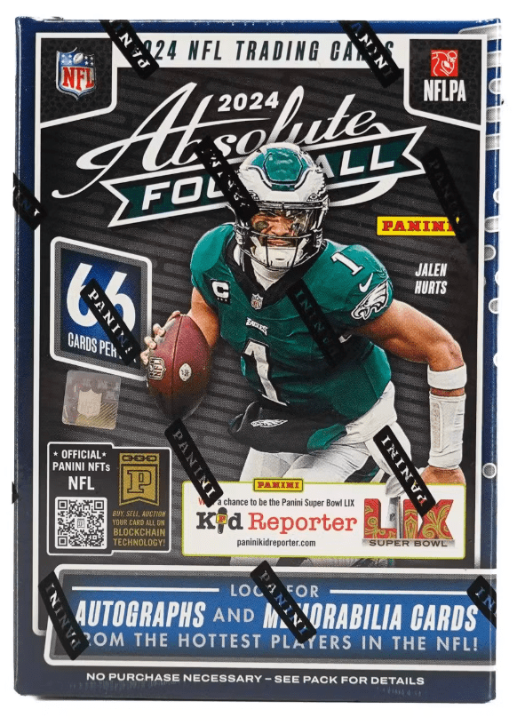 2024 Absolute Football Blaster Box (6 Packs Per Box, 11 Cards Per Pack)