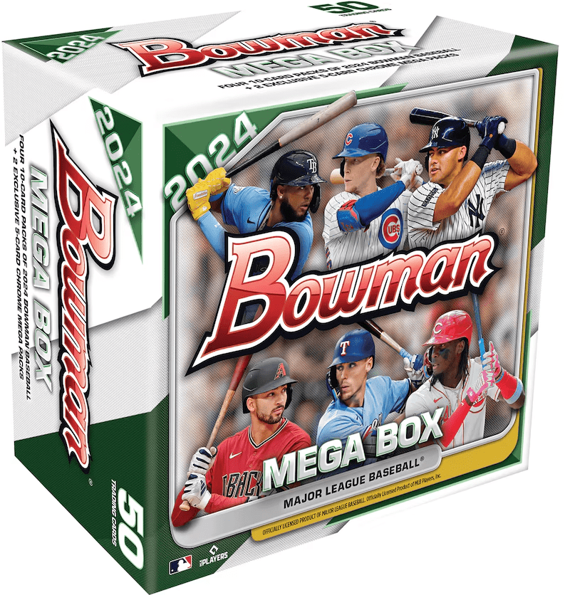 2024 Bowman Baseball Mega Box (6 Packs Per Box, 50 Cards Per Box)