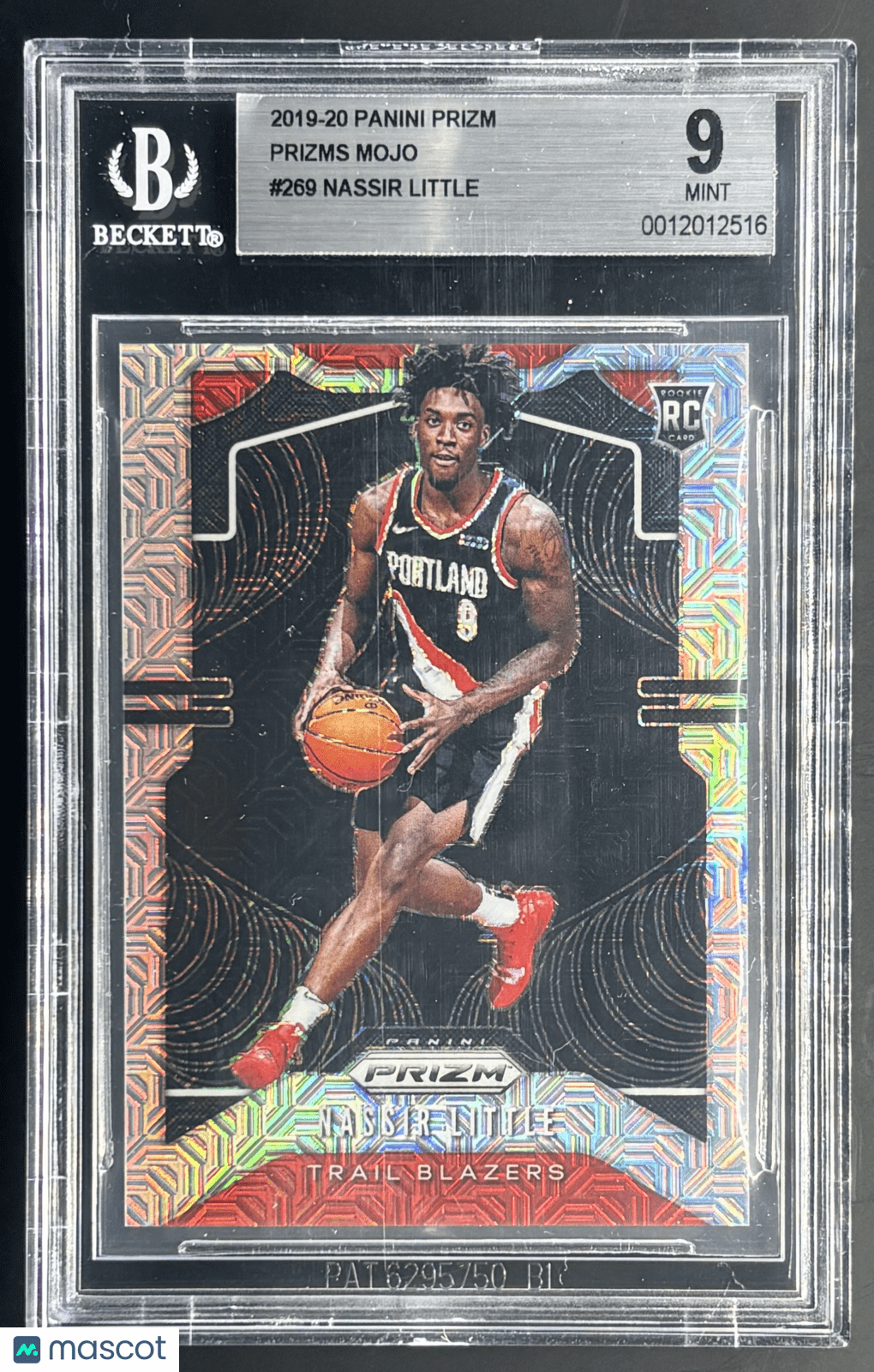 Nassir hot little rated rookie holo fast break prizm sgc 9