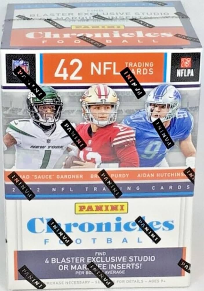 2022 Chronicles Football Kids Crate Blaster Box (6 Packs, 7 Cards Per Pack)