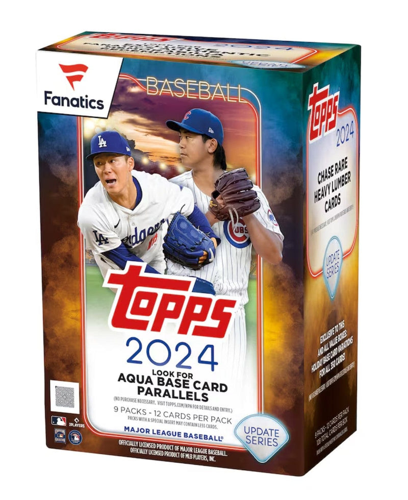 2024 Topps Update Series Fanatics Blaster Box (9 Packs Per Box, 12 Cards Per Pack)