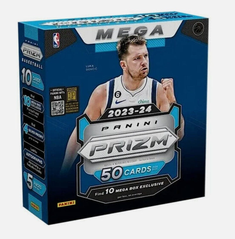 2023/24 Panini Prizm Basketball Mega Box (5 packs per box. 10 cards per pack)