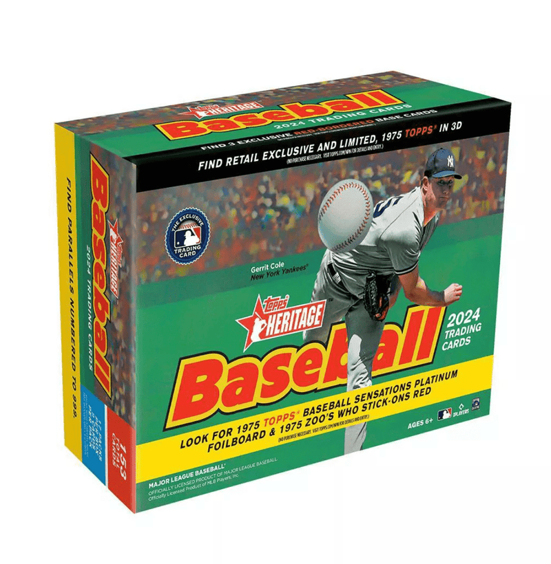 2024 Topps Heritage Giant Box (17 Packs, 9 Cards Per Pack)