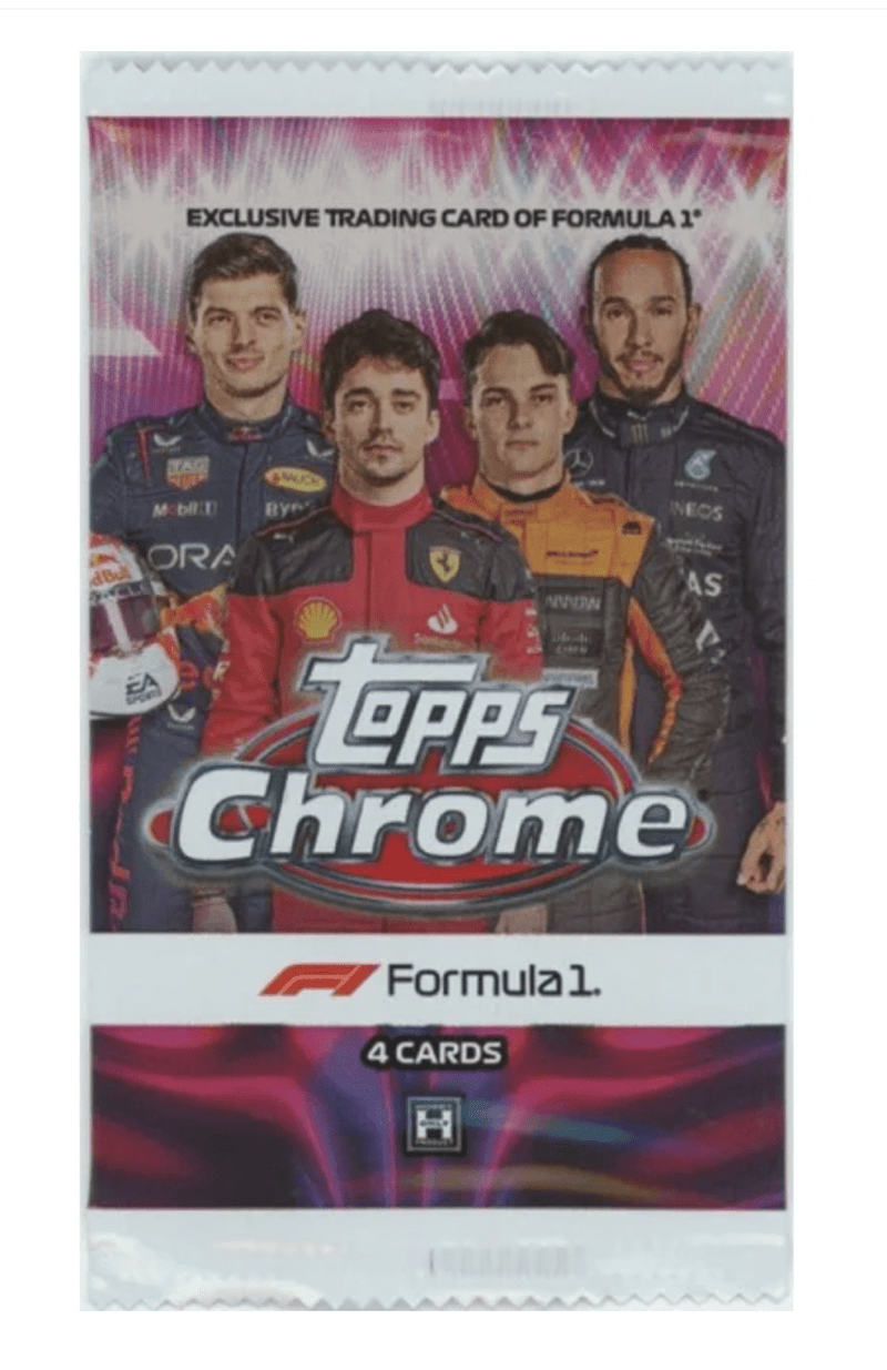 2023 Topps Chrome F1 Hobby Pack (4 Cards per Pack)