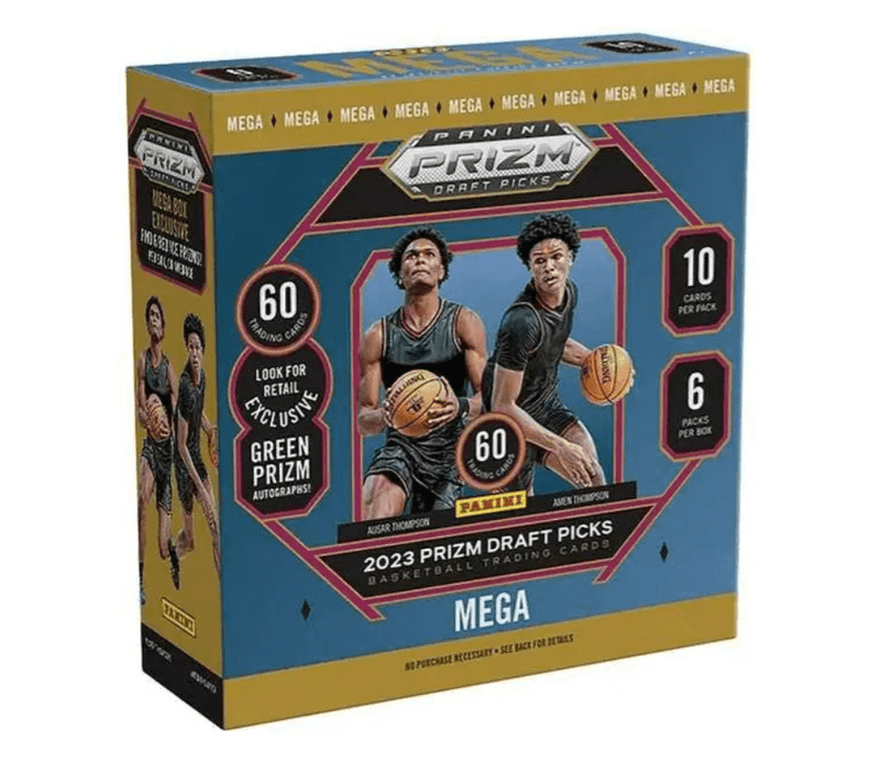 2023-24 Panini Prizm Basketball Draft Picks Mega Box (6 Packs, 10 Cards Per Pack)