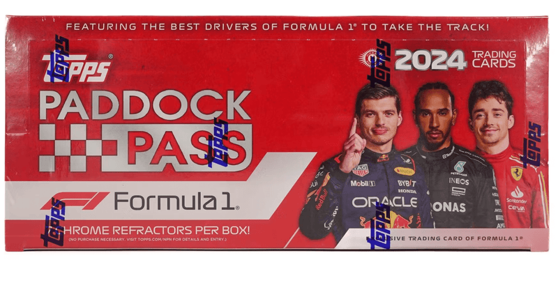 2024 Topps Paddock Pass F1 Formula 1 Hobby Box (16 Packs Per Box, 8 Cards Per Pack)