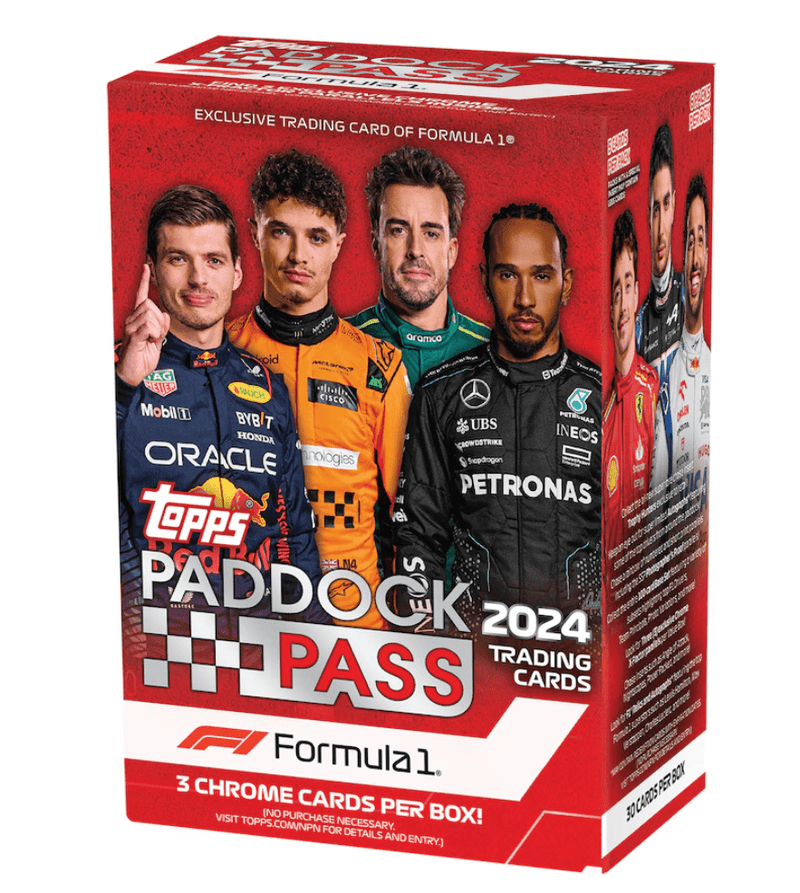 2024 Topps Paddock Pass Formula 1 Factory Sealed Blaster Box ( 6 Packs Per Box, 5 Cards Per Pack) (Copy)