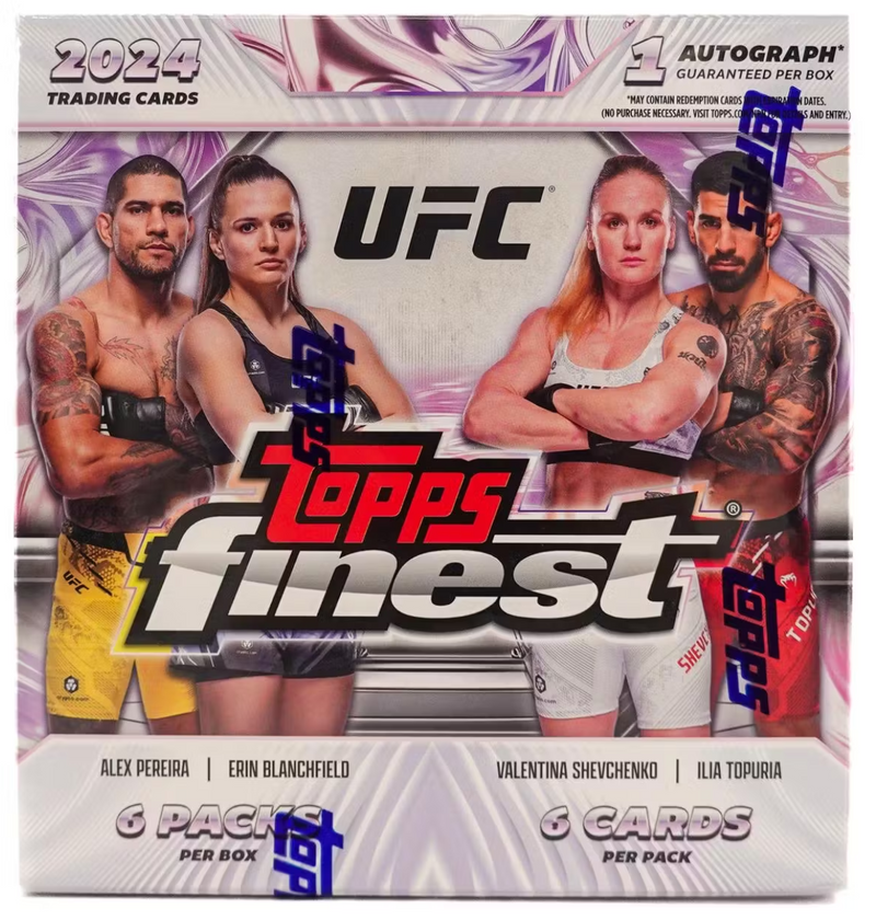 2024 Topps Finest UFC Mega (6 Packs Per Box, 6 Cards Per Pack)