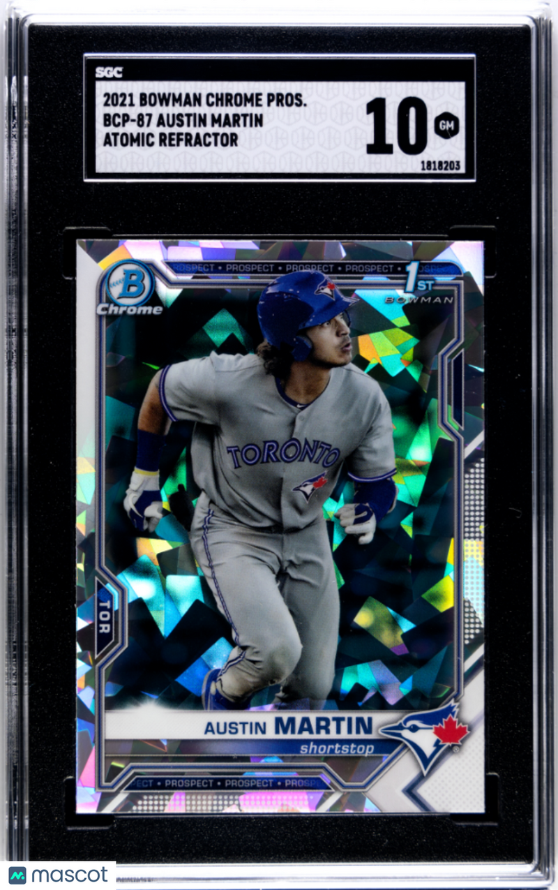 2021 Bowman Chrome Prospects Austin Martin 