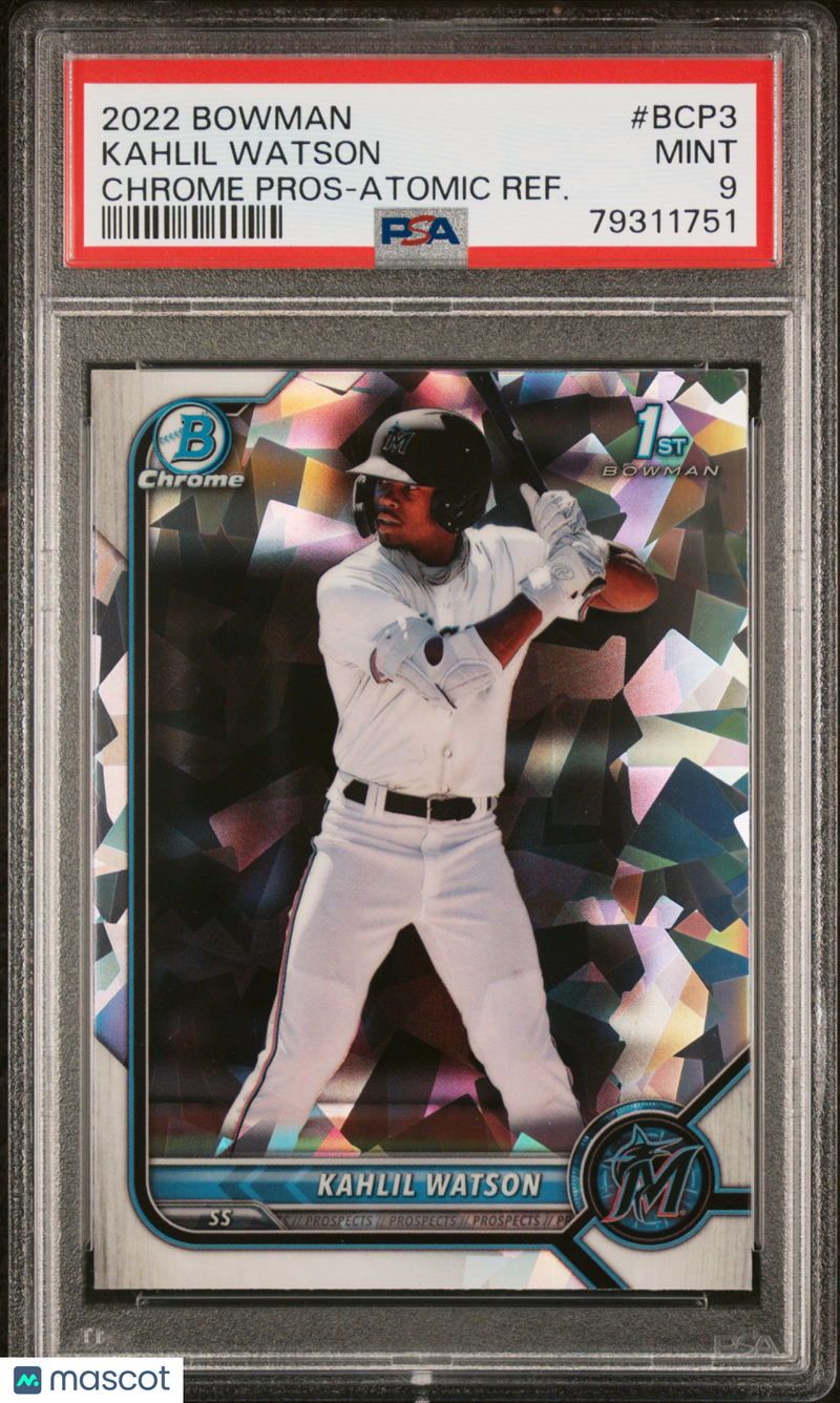 2022 Bowman Chrome Prospects Kahlil Watson 