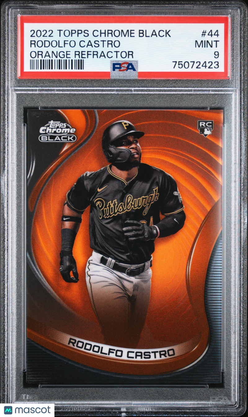 2022 Topps Chrome Black Rodolfo Castro /25 Rookie Pirates Card 