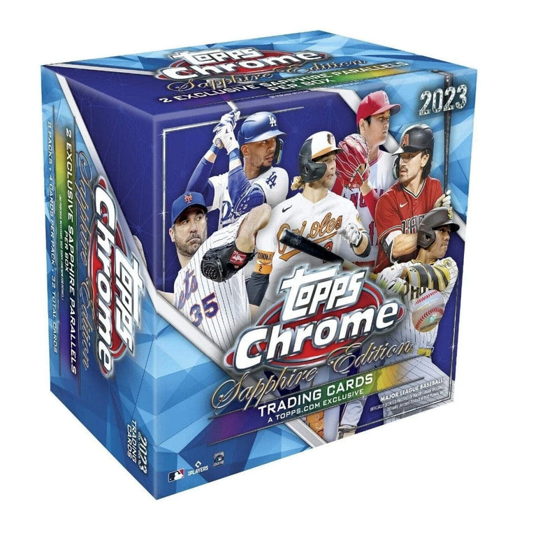 2023 Topps Chrome Sapphire MLB Hobby Box (8 Packs Per Box, 4 Cards Per Pack)