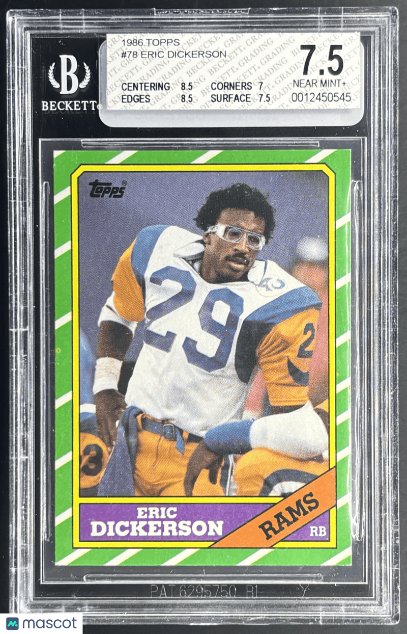 1986 Topps Eric Dickerson 