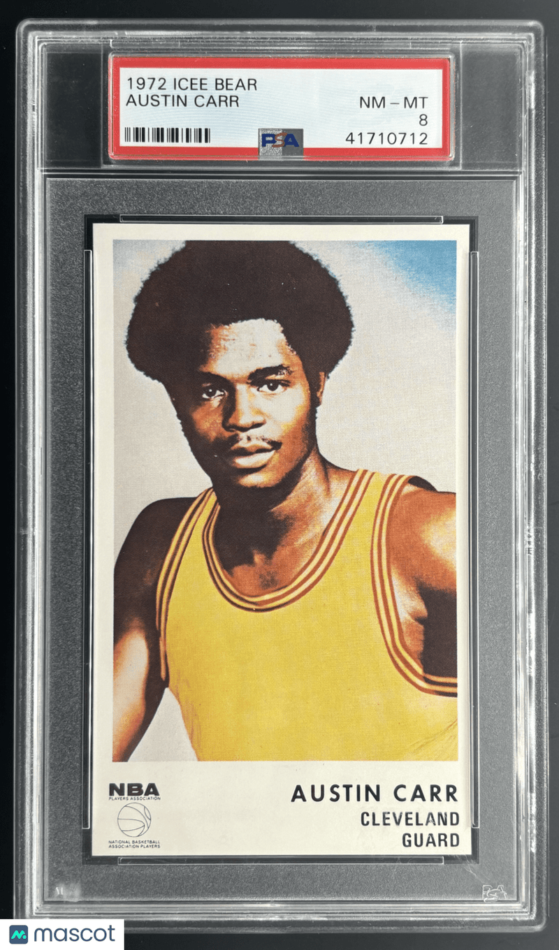 1972 Icee Bear Austin Carr PSA 8