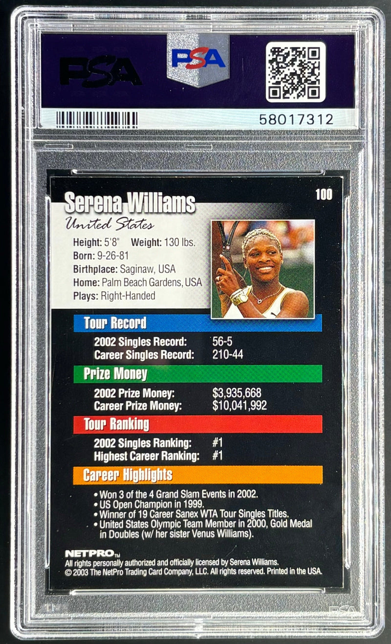 2003 Netpro Serena Williams 