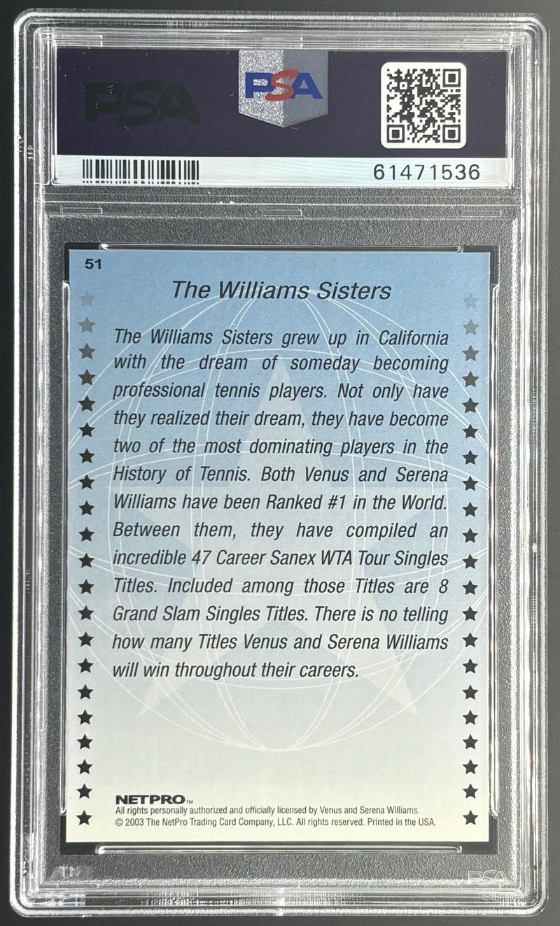 2003 Netpro International Series The Williams Sisters 
