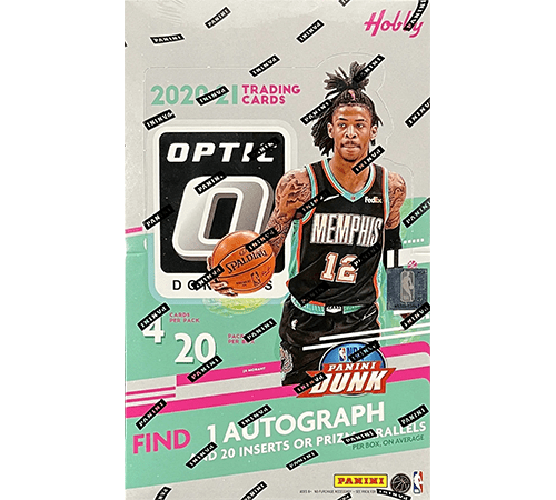 2020-21 Panini Donruss Optic Basketball Hobby Box (20 Packs, 4 Cards Per Pack)