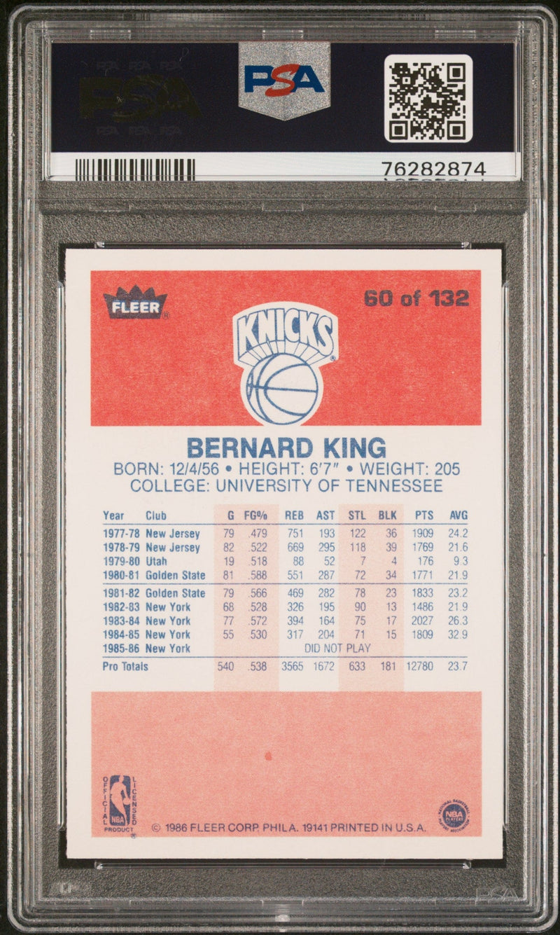 1986 Fleer Bernard King 