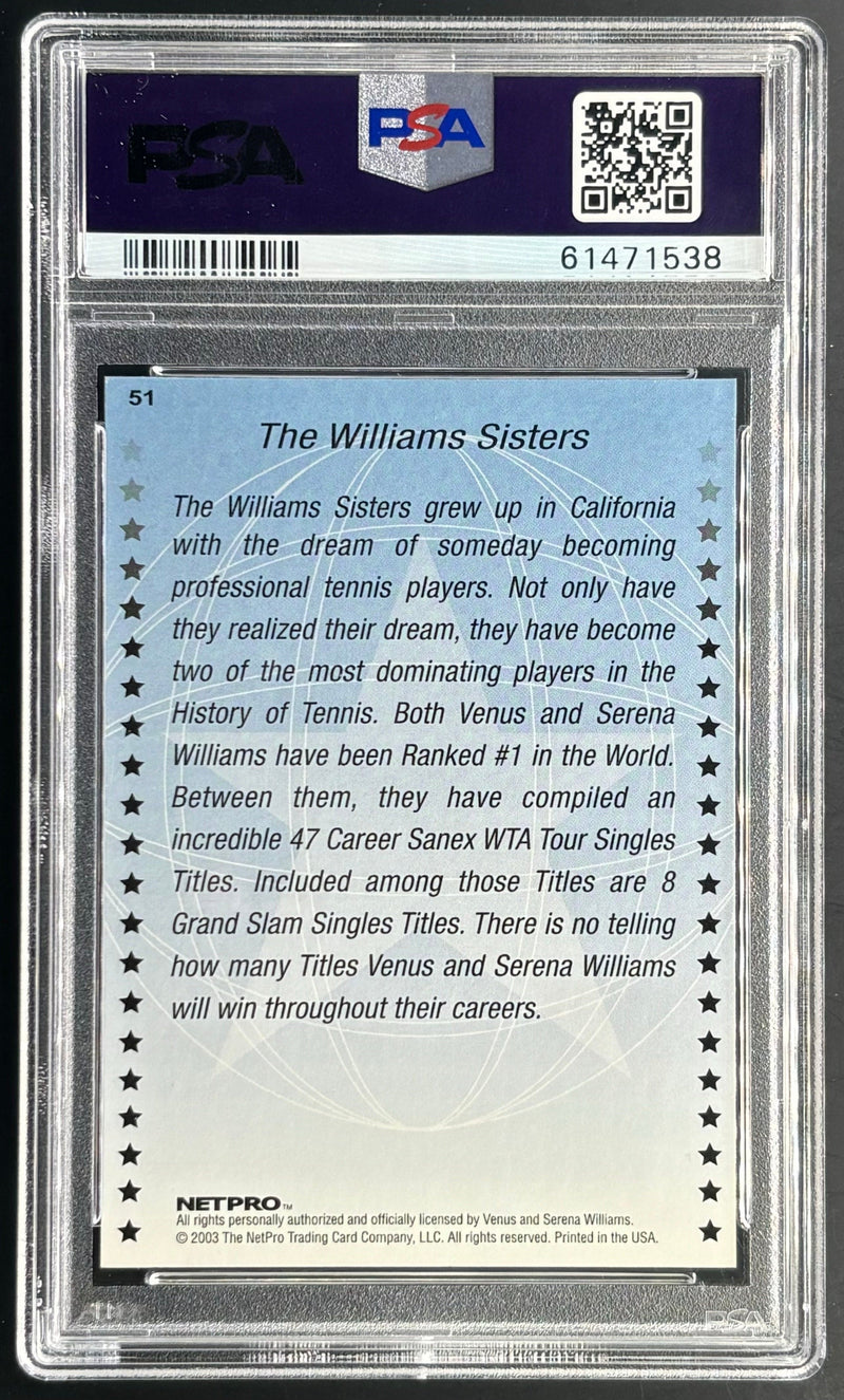 2003 Netpro International Series The Williams Sisters 