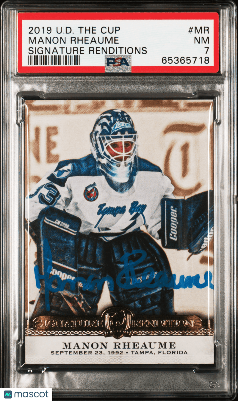 2019 Upper Deck The Cup Signature Renditions Manon Rheaume 