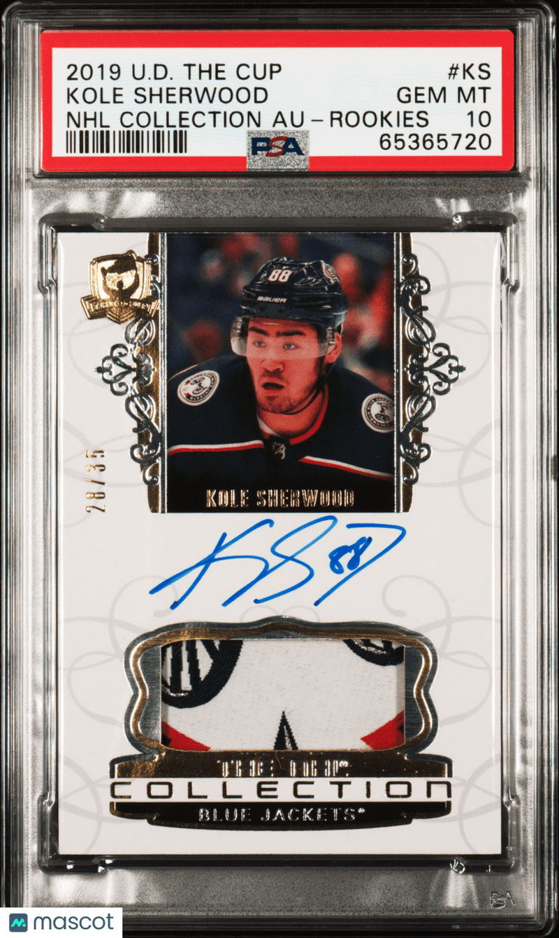 2019 Upper Deck The Cup NHL Collection Autographs Kole Sherwood 